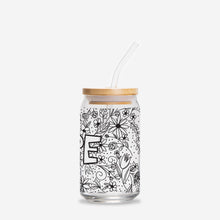 Load image into Gallery viewer, Hope Glass Can 16oz with optional straw & lid