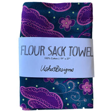 Load image into Gallery viewer, Sari Floral Tea Towel - Calm Colorway