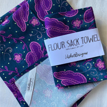 Load image into Gallery viewer, Sari Floral Tea Towel - Calm Colorway
