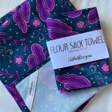Load image into Gallery viewer, Sari Floral Tea Towel - Calm Colorway