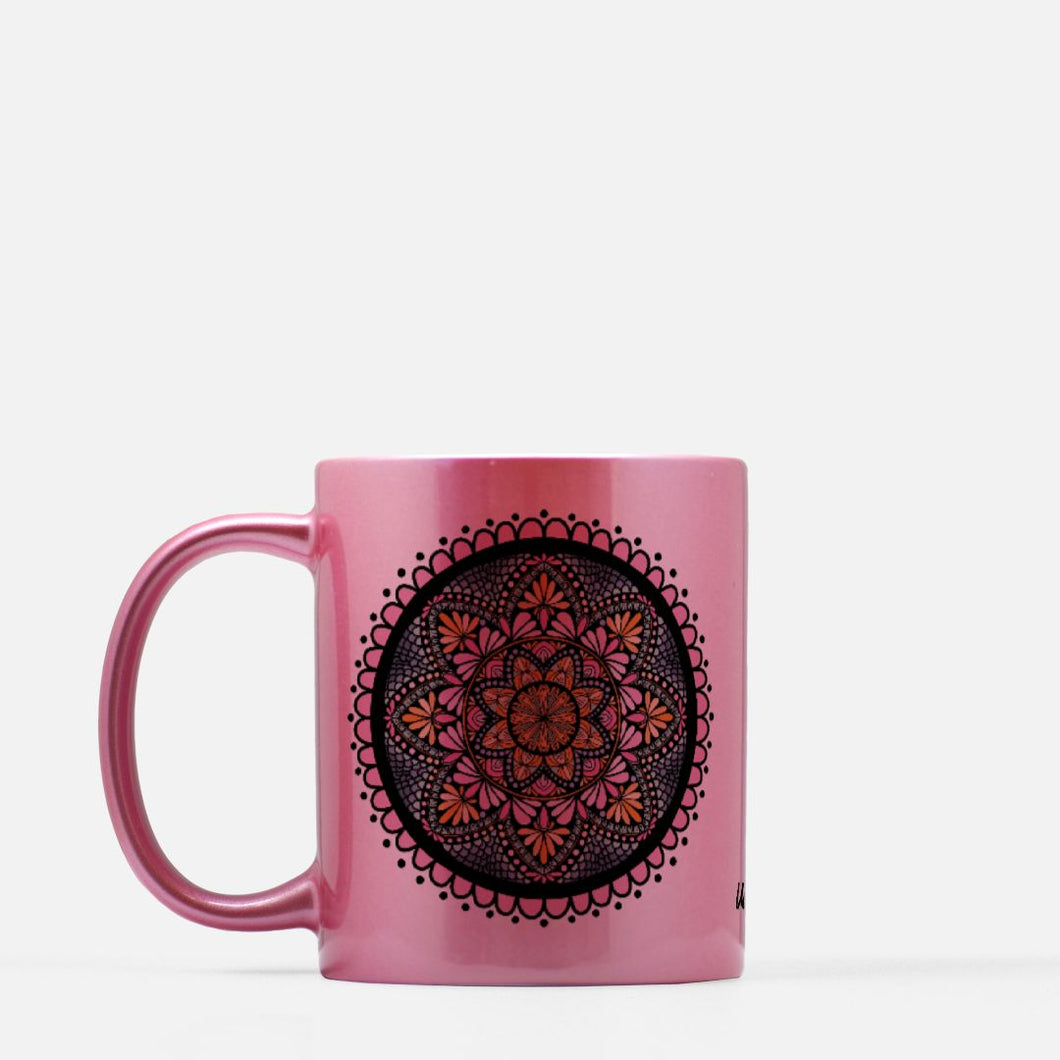 Circle Mandala Mug 11oz. (Pink)