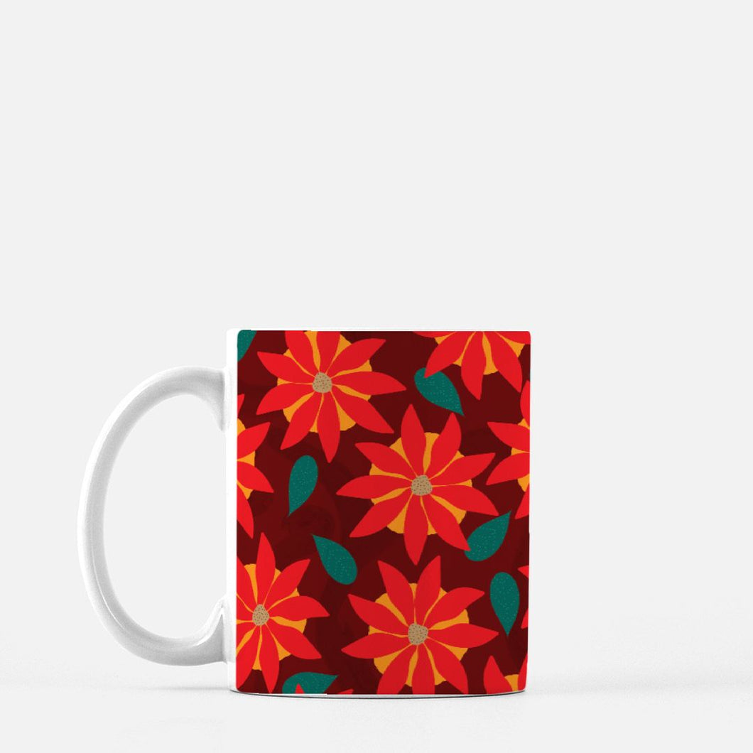 Holiday Flowers Mug 11oz.